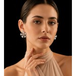 Minimalist Retro S925 Silver 3D Petal Flower Stud Earrings